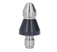 Sxhlseller Ugello per Idropulitrice, Sostituzione Mini Testa Centrale Compatta in Acciaio Inossidabile Posteriore a 6 Fori con 1/4 Pollice NPT per Acqua Calda e Fredda Fino a 100 °C 5000 PSI (Testa