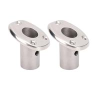 Sxhlseller Vane/Wing Post Cub della Base di Copertura, Supporto per la Canna Pesca del Gruppo di Altezza di 30 Gradi 2 Pezzi per Yacht Marini