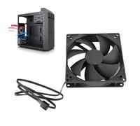 Sxhlseller Ventola per Case PWM da 100 Mm, Ventola di Raffreddamento per Computer a Basso Rumore con Doppi Cuscinetti a Sfera, Controllo Intelligente della Temperatura, Ventola per Case del