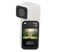 Sxhlseller Videocamera Indossabile da 2,7 K con Obiettivo Rotante a 180 °, Schermo da 1,47 Pollici e Cordino Magnetico, Camma del Corpo Compatta per Viaggi, Vlogging Ed Eventi (WHITE)