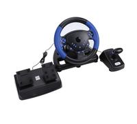 Sxhlseller Volante per Giochi di Corse, Volante Forces Feedback Reale, e Pedale Force Feedback 4 in 1, Supporto per Rotazione di 135 Gradi per Supporto Android per PC IOS