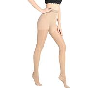 SXHMSAL Calze per Vene Varicose Collant A Compressione Medica per L'Estate, Calze A Compressione di Classe 1 Collant A Sostegno Graduato per Donne per Infermiere per Edema,Flesh,M