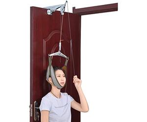 SXHMSAL Cervical Traction Collo Unisex Neck Relax Hammock Trazione Zervicale, Dispositivo di Trazione del Collo, Mentoniera per Trazione, Kit Volant con Collo al Collo, Aiutare I Pazienti