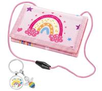 SxiGxiv Borsa da petto per ragazze, regalo per la scuola per ragazze, con design colorato, ideale per l'uso quotidiano e occasioni speciali, con portachiavi abbinato