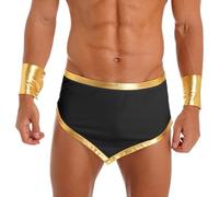 Sxiwei Costume Da Imperatore Romano Cesare Gladiatore Gonna E Bracciali Set Di Lingerie Sexy Per Feste A Tema Costume Di Carnevale Nero L