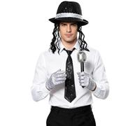 Sxiwei Costumi Cosplay Con Stelle Sequins Lucenti La Gala Bianco Nero G Taglia unica
