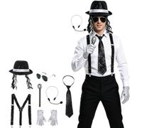 Sxiwei Costumi Cosplay Con Stelle Sequins Lucenti La Gala Nero Bianco E Taglia unica
