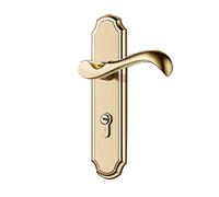 SXJY Set di pomelli for porte in acciaio inossidabile e serratura a leva con catenaccio - Funzione privacy for camera da letto e bagno - Facile da installare, durevole, dispositivo moderno(ModelD)