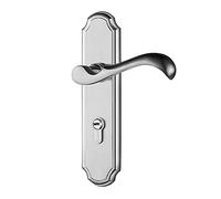 SXJY Set di pomelli for porte in acciaio inossidabile e serratura a leva con catenaccio - Funzione privacy for camera da letto e bagno - Facile da installare, durevole, dispositivo moderno(ModelA)