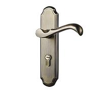 SXJY Set di pomelli for porte in acciaio inossidabile e serratura a leva con catenaccio - Funzione privacy for camera da letto e bagno - Facile da installare, durevole, dispositivo moderno(ModelB)