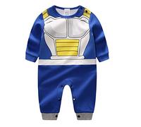 Sxkayxr, Tutina per neonati in stile cartone animato, ispirata a Goku, unisex, Blu 1, 73cm/6-9 Months