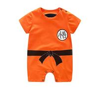 Sxkayxr, Tutina per neonati in stile cartone animato, ispirata a Goku, unisex, Orange2, 66cm/3-6 Months