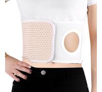 SXKLLYX Fascia per Stomia Regolabile, Cintura per Stomia da 16 Cm di Larghezza per Uomini e Donne, Foro da 8 Cm, Cintura Stoma Addominale, Riduce L'ernia Parastomale(Large)