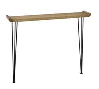 SXKLLYX Tavolo Consolle Stretto, Tavolo da Ingresso in Legno, Tavolo da Divano Contro Il Muro per Corridoio, Camera da Letto, Soggiorno, Ingresso(Black,80 * 20 * 80cm/31 * 8 * 31in)