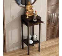 SXKLYRF Altare Buddista, Consolle D'ingresso con Contenitore, Mandir Pooja in Bambù, Tavoli per la Preghiera, Altare Cinese per Incenso e Preghiera(60x30x101cm/24x12x40in)