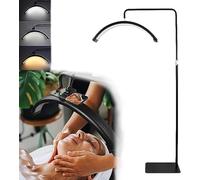 SXLIGHT Lampada per Extension Ciglia - Lampada a LED a Mezzaluna per Tatuatori, Onicotecnici, Estetisti Lampada a Luce Fredda E Calda con Luminosità E Altezza Regolabili - con Supporto per Telefono