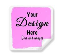 SXLONG 500 Adesivi Etichette adesive Personalizzate - Adesivi Personalizzati con Qualsiasi Testo del Logo dellimmagine di Design, Carica la Tua Foto, Logo Adesivi Personalizzati - Quadrato