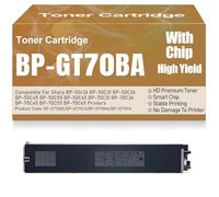 SXLXYOF Cartucce di toner compatibili BP-GT70 BP-GT70BA BP-GT70CA BP-GT70MA BP-GT70YA Toner per Sharp BP-50c26 50C31 50C36 50C45 50C55 50C65 70C31 70C36 70C45 70C55 70C65,Black-BP GT70