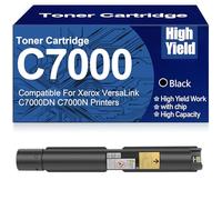 SXLXYOF Cartucce di Toner compatibili C7000 per Xerox 106R03761 106R03764 106R03763 106R03762 Cartuccia di Toner Sostituzione per VersaLink C7000DN C7000N Stampanti,Black-C7000
