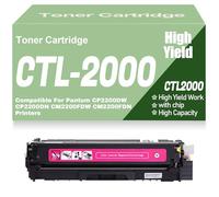 SXLXYOF Cartucce di Toner compatibili CTL-2000K CTL-2000M CTL-2000C CTL-2000Y ad Alta capacità e capacità Elevata per Pantum CP2200DW CP2200DN CM2200FDW CM2200FDN Stampanti,Magenta-CTL2000