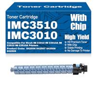 SXLXYOF Cartucce di toner compatibili IM C3510 C3010 IMC3510 IMC3010 842506 842507 842508 842509 per Ricoh IM C3010 IM C3010A IM C3510 IM C3510A Stampanti ad alta resa,Cyan-IM C3510 C3010
