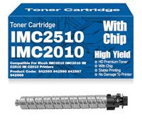 SXLXYOF Cartucce di toner compatibili IMC2510 C2010 842565 842566 842567 842568 Nero Giallo Magenta Ciano per Ricoh IMC2510 IMC2010 IM C2510 IM C2010 Stampanti,Black-IM C2510 C2010