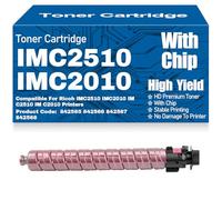 SXLXYOF Cartucce di toner compatibili IMC2510 IMC2010 842565 842566 842567 842568 Cartuccia di toner ad alta capacità per Ricoh IMC2510 IMC2010 IM C2510 IM C2010 con chip,Magenta-IM C2510 C2010