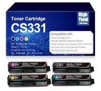 SXLXYOF Cartucce Toner a Colori sostitutive CS331 20N3HK 20N3HC 20N3HM 20N3HY Cartuccia Toner per Lexmark CS331dn CS331dw CS431dw CX331 CX331dw CX331adwe CX431dw CX431adwe con Chip,4Pack-CS331