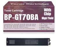 SXLXYOF Cartucce toner compatibili ad alta capacità BP-GT70BA BP-GT70CA BP-GT70MA BP-GT70YA per Sharp BP-50c26 BP-50C31 BP-50C36 BP-50C45 BP-50C55 BP-50C65 BP-70C31 BP-70C36 BP-70C45,Black-BP GT70