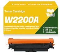 SXLXYOF Cartucce Toner compatibili W2200A W2201A W2202A W2203A 220A Nero Ciano Giallo Magenta per HP MFP a Colori 4302dw 4302fdw 4202dw 4202dn 4302fdn con Chip,220A-Yellow