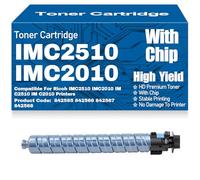 SXLXYOF Cartucce toner IM C2510 C2010 IMC2510 IMC2010 Compatibili Cartuccia toner 842565 842566 842567 842568 Alta capacità per Ricoh IMC2510 IMC2010 IM C2510 IM C2010 Stampanti,Cyan-IM C2510 C2010