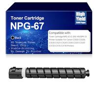 SXLXYOF Cartucce toner nero NPG-67 C-EXV-49 GPR-53 con chip Toner ad alta resa per Canon C3020 C3320L C3530 C3525 C3520 C3330 C3325 C3320 C3720 C3725 C3730,Black-1PC