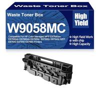 SXLXYOF Contenitore per Cartuccia Toner di scarto W9058MC Compatibile per HP MFP E87640 E87650 E87660 E87640dn E87650dn E87660dn E87650z E87660z E87640z Stampanti,W9058MC-1PC