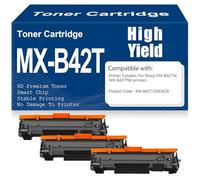 SXLXYOF MX-B427W MX-B427PW Cartucce di toner Compatibili MX-B42T 25B3430 Nero Toner Alta capacità per Sharp MX-B427W MX-B427PW 20.000 pagine,25B3430-3PC
