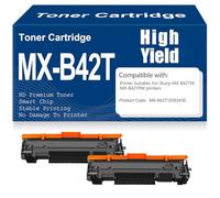SXLXYOF MX-B427W MX-B427PW Cartucce di toner Compatibili MX-B42T 25B3430 Nero Toner Alta capacità per Sharp MX-B427W MX-B427PW 20.000 pagine,25B3430-2PC