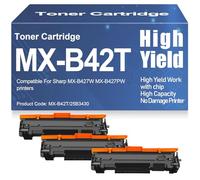 SXLXYOF Per Sharp MX-B427W MX-B427PW Cartucce di toner con chip Compatibile Toner MX-B42T 25B3430 Alta capacità per Sharp MX-B427W MX-B427PW 20.000 pagine,25B3430-3PC