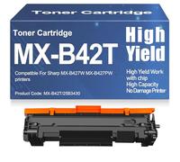SXLXYOF Per Sharp MX-B427W MX-B427PW Cartucce di toner con chip Compatibile Toner MX-B42T 25B3430 Alta capacità per Sharp MX-B427W MX-B427PW 20.000 pagine,25B3430-1PC