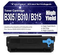 SXLXYOF per Xerox B305 B310 B315 Cartuccia Toner Alta capacità 006R04376 006R04377 006R04378 Cartucce Toner Compatibili per Xerox B305 B310 B315,3000 Pagine Nessun Chip,B310 Black-1PC