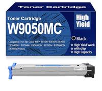 SXLXYOF Sostituzione W9050MC W9051MC W9052MC W9053MC Cartuccia Toner Toner ad Alta capacità per HP MFP E87640 E87650 E87660 E87640DN E87650DN E87660DN Stampanti,W9050MC-Black