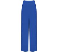 SXME MIGHT SAY Pantaloni palazzo da donna a gamba larga svasati elasticizzati elasticizzati taglie forti Blu reale