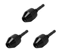 Sxmrmnx 3pcs 0.3-8mm 1/4 di pollice Keyless Drill Chuck Cacciavite Impact Driver Adattatore Hex Shank Drill Grinder Quick Change Adapter