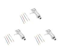 Sxmrmnx 3X Universal LP Disc Giradischi Phono Giradischi Headshell 4-Pin con OFC Leadwires per Direct-Drive Giradischi