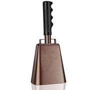 Sxmrmnx Campanelle in acciaio da 25,4 cm per scuola, campanacci/creatori di rumore con maniglie, campane per sportivi