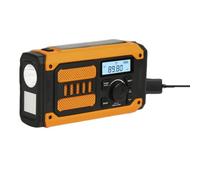 Sxmrmnx Portatile di Emergenza Solare Ricaricabile Radio Mini FM AM Manovella Radio di Emergenza con LED Torcia Power Bank