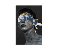 SXNRVM Poster moderno con uomo senza volto, stampa ad alta definizione, multi scena, decorazione per la casa, per dipinti murali impermeabili in soggiorno, camera da letto, uffici e bagni, 50 x 75 cm