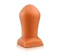 SXOVO Buttplugs anale Silicone Soft Egg Anus Expander Golden Anal Plug Stimolatore di Massaggio Prostatico (Medium)