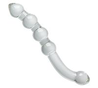 SXOVO Doppio dildo di vetro, doppio dildo di cristallo Dildo realistico Dildo anale SM Giocattoli Giocattoli del sesso Stimolazione del punto G Giocattoli del sesso per uomini donne masturbazione