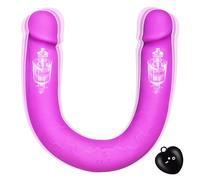 SXOVO Doppio Vibratore Da 40 Cm Con Telecomando Vibratore Per Il Punto G Per Lei Durante Il Sesso Giocattoli Sessuali Per Donne, Lesbiche, Coppie