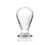 SXOVO Glass Anal Plug Crystal Dildo Classic Transparent Light Bulb Butt Plug Masturbazione Vagina Massager per uomini e Donne Giocattolo Sessuale Combinato (S)