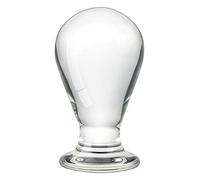 SXOVO Glass Anal Plug Crystal Dildo Classic Transparent Light Bulb Butt Plug Masturbazione Vagina Massager per uomini e Donne Giocattolo Sessuale Combinato (L)